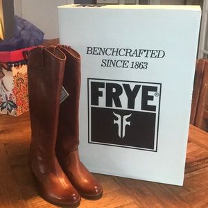 Frye Jackie button style #76576 Cognac size 5.5M